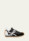 Loewe Flow Mixed Leather Bicolor Runner Sneakers