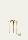 Lana Zodiac Stud Earring, Single In Gold