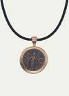 Jorge Adeler Men's 18k Rose Gold Neptune Coin Pendant In Multi
