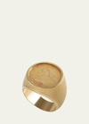Jorge Adeler Men's 18k Yellow Gold 1878 2.5 Dollar Coin Ring