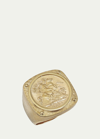 Jorge Adeler Men's 18k Yellow Gold Queen Victoria Coin Ring