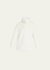 Akris Punto Faux-fur Short Jacket In White