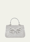 Judith Leiber Bow Crystal Top-handle Bag In Metallic