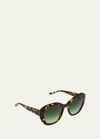 Barton Perreira Galilea Round Acetate Sunglasses In Green