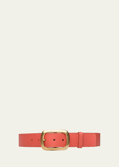 Vaincourt Paris La Captivante Pebbled Leather Belt