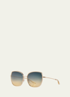 Barton Perreira Vega Acetate & Titanium Butterfly Sunglasses In Multi