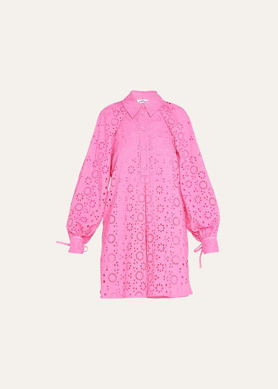 Evi Grintela Imone Lace Broderie Anglaise Mini Dress