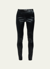 Dolce & Gabbana Skinny-leg Stretch Satin Pants In Black
