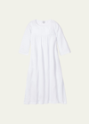 Petite Plume Provence 3/4-sleeve Gauze Nightgown In White