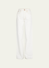 Slvrlake Eva High Rise Wide-leg Jeans In White