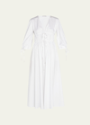 Altuzarra Donrine Self-tie Midi Dress, White