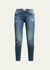 Frame Le Garcon Classic Boyfriend Cropped Jeans In Blue