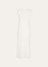 The Row Maritza Layered Organic Cotton Maxi Dress In White