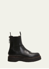 R13 Black Single Stack Chelsea Boots