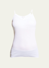 Hanro Cotton Seamless V-neck Cami In White