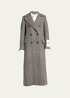 Golden Goose Double-breasted Handpainted Chevron Wool Trench Coat