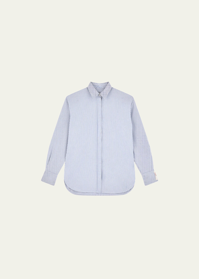Golden Goose Striped Boyfriend Button-front Shirt