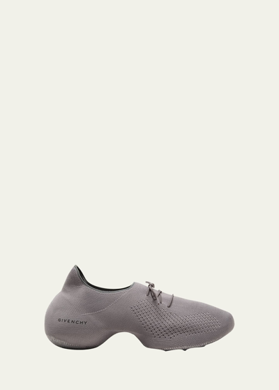 Givenchy Men's Tk-360 Slip-on Knit Sneakers In Gray