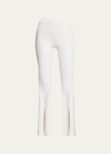 Alo Yoga Airbrush High-waisted 7/8 Flutter Leggings In White
