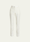Givenchy Tapered Wool-mohair Trousers In White