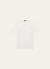 Theory Essential Tee In Cosmos Slub Cotton In White