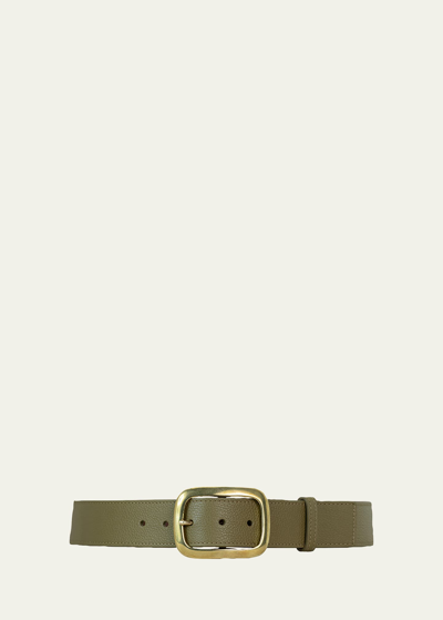 Vaincourt Paris La Captivante Pebbled Leather Belt