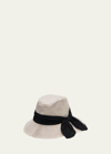 Eugenia Kim Jordana Packable Linen Bucket Hat In White