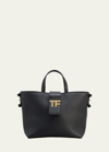 Tom Ford Tf Mini E/w Tote In Grained Leather