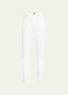 Loulou Studio Wular Straight-leg Ankle Denim Pants In White