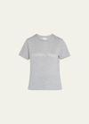 Saint Laurent Reverse Logo T-shirt Female Grey
