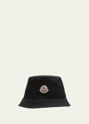 Moncler Logo Detail Bucket Hat In Black