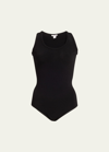 Alaïa Alaia Sleeveless Bodysuit In Ribbed Viscose