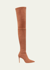 Stuart Weitzman Ultrastuart Over-the-knee Suede Boots In Brown