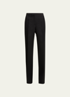 Lafayette 148 Gates Straight-leg Pants In Black