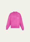 Balenciaga Campaign Logo Oversized Sweatshirt In Pink