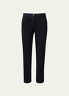 AKRIS PUNTO MARU SLIM-LEGS ANKLE STRETCH DENIM PANTS