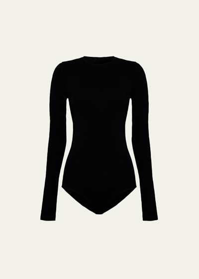 Wolford Long-sleeve Crewneck Bodysuit