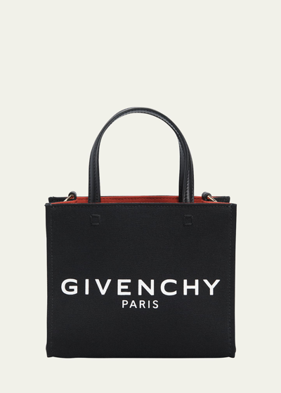 Givenchy G-tote Mini Shopping Bag In Canvas