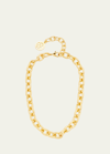 Ben-amun Oval Link Necklace With Lobster Clasp In Gold