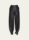 Loewe Lambskin Leather Balloon Trousers