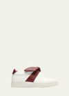 Alexandre Birman Clarita Bicolor Puffy Knot Sneakers In White