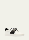 Alexandre Birman Clarita Bicolor Puffy Knot Sneakers In White