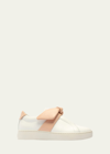 Alexandre Birman Clarita Bicolor Puffy Knot Sneakers In White