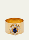 Yutai Sapphire And Diamond Revive Ring In 18k Gold