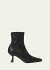 Loeffler Randall Lambskin Kitten-heel Booties In Black