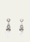 Ranjana Khan Iridescent Crystal Earrings In White