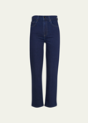 Le Jean Sabine High-rise Straight Jeans In Blue