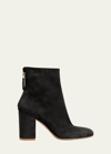 Gianvito Rossi Joelle Suede Ankle Boots In Black