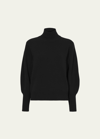 Proenza Schouler Eco Cashmere Balloon-sleeve Sweater In Black