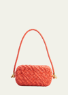 Bottega Veneta Knot Bag On Strap In Orange